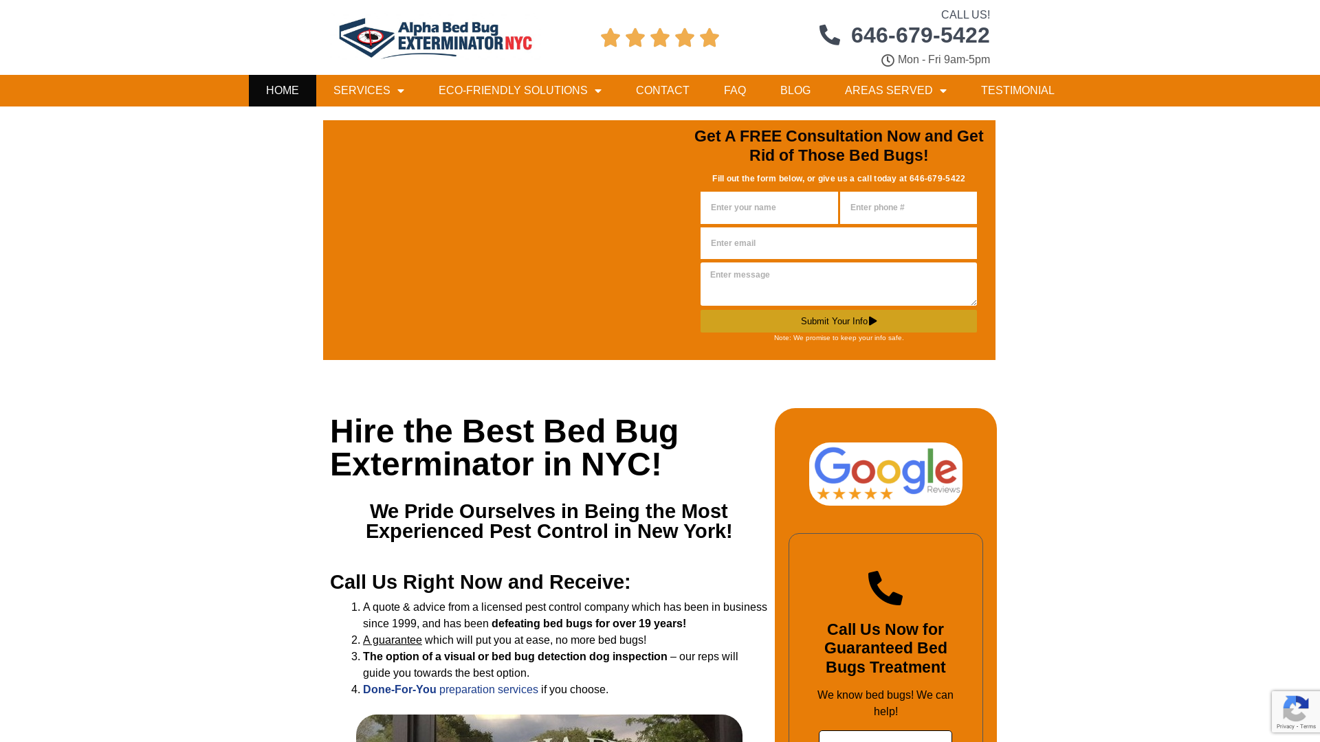 Alpha Bed Bug Exterminator NYC